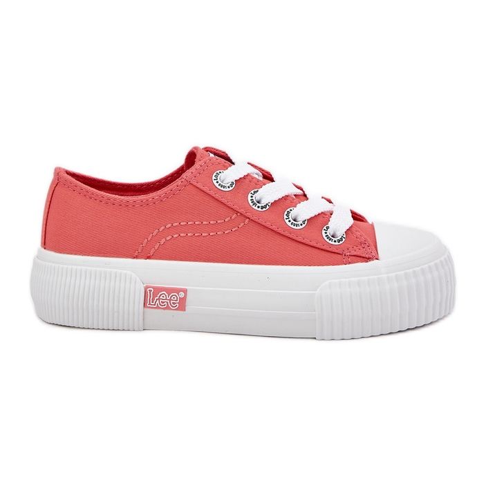 Children's youth sneakers Lee Isla C low 50251058 coral orange Children's youth sneakers Lee Isla C low 50251058 coral orange