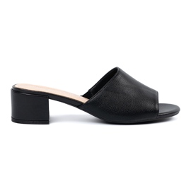 Sergio Leone Women's low-heeled flip-flops black Sergio Leone Women's low-heeled flip-flops black