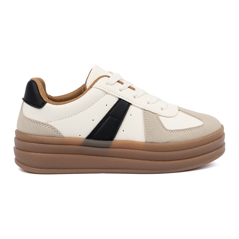 Shelvt Women's beige sports shoes Shelvt Women's beige sports shoes