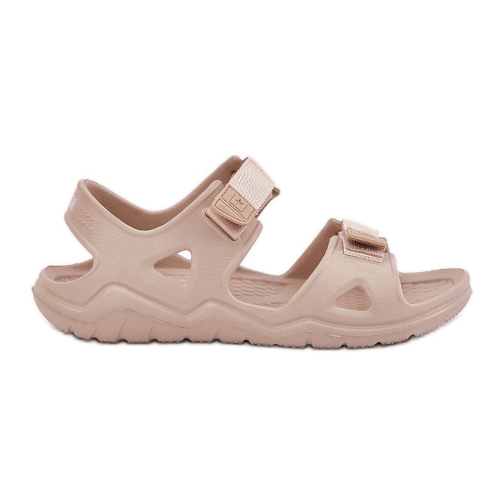 Women's foam sandals on the BIG STAR RR274A515 platform beige