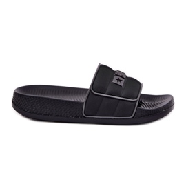 Men's big star rr174a043 black flip -flops