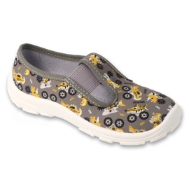 Befado children's slippers with elastic bands 975X192 gray grey Befado children's slippers with elastic bands 975X192 gray grey