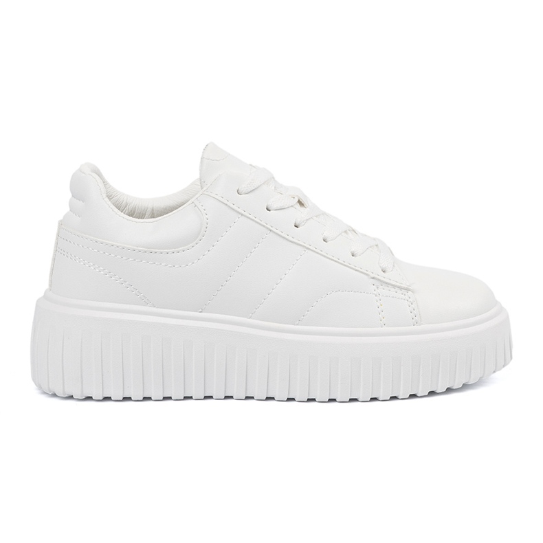 Shelvt Women's white sneakers