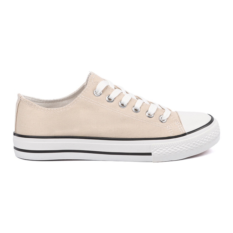 Shelvt Classic light beige women's sneakers