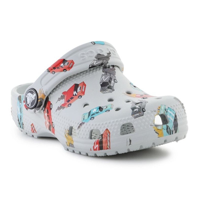Crocs Classic Race Cars Graphic 210992-1Nn flip flops white