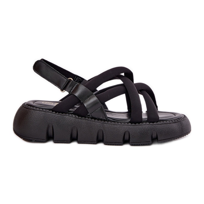 Inna Women's sandals on the platform with black stripes