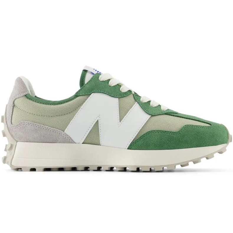 Men's Sneakers New Balance 327 Green suede sports shoes (U327ce)
