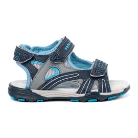 Shelvt Navy blue boys' sandals