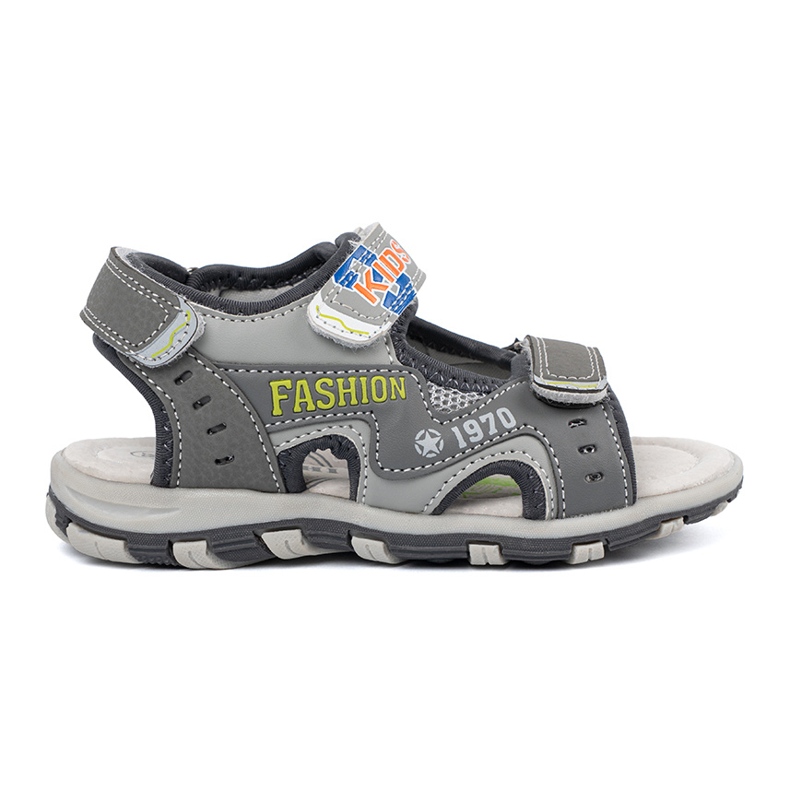 Shelvt Gray sandals boys grey Shelvt Gray sandals boys grey