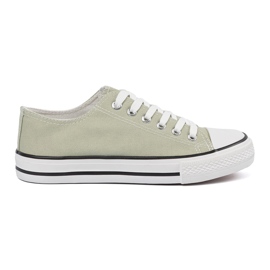 Shelvt Women's material sneakers green