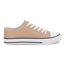 Shelvt Women's material sneakers beige Shelvt Women's material sneakers beige