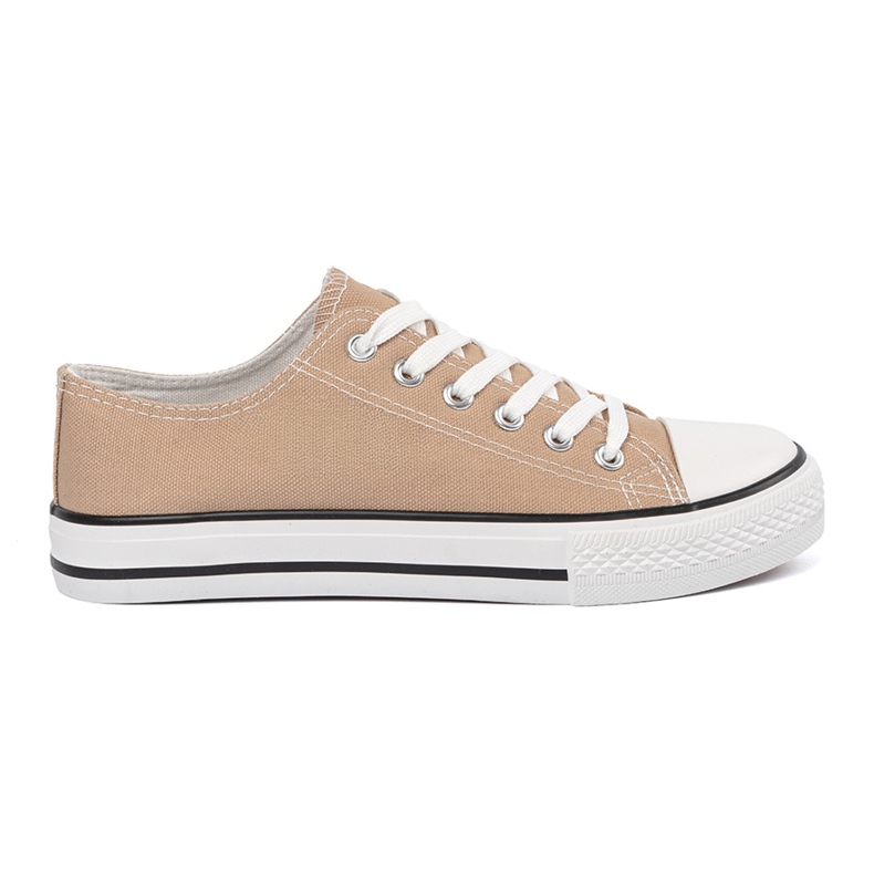 Shelvt Women's material sneakers beige Shelvt Women's material sneakers beige