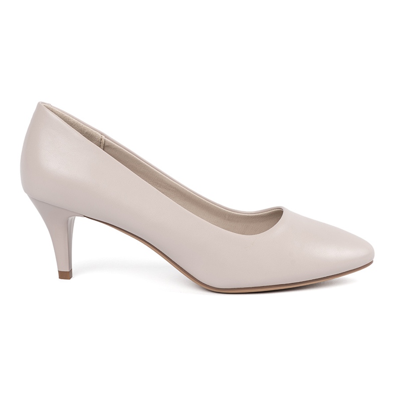 Light gray pumps Sergio Leone beige