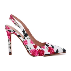 Inna Decorated sandals on a pin in white roses Inna Decorated sandals on a pin in white roses