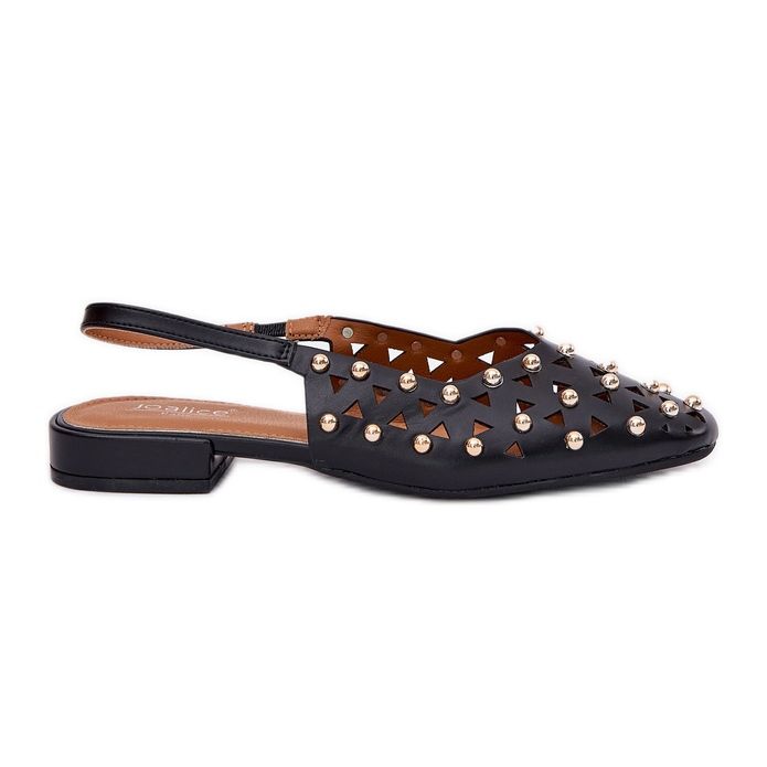 Inna Decorated flat -heeled ballerinas black Inna Decorated flat -heeled ballerinas black