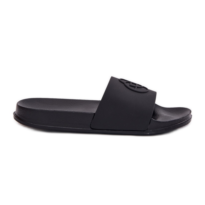 EVento Lightweight women's flip flops with decorative pressing black