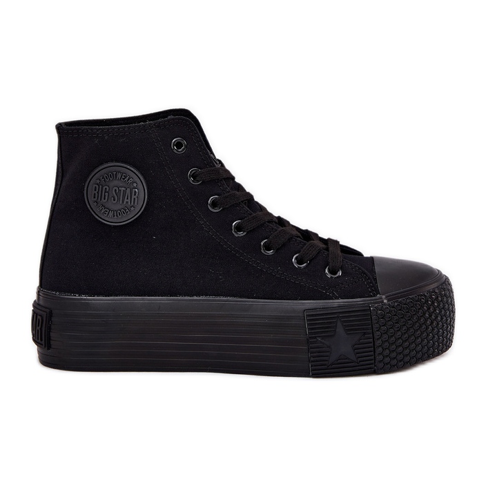 Women's sneakers on the Big Star RR274742 black platform Women's sneakers on the Big Star RR274742 black platform