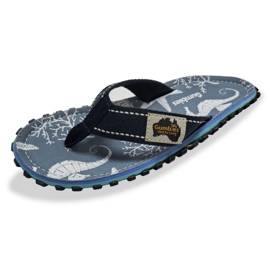 Japanese Gumbies Islander Flip-Flops Unisex Seahorse Gu-Ffisl152 blue