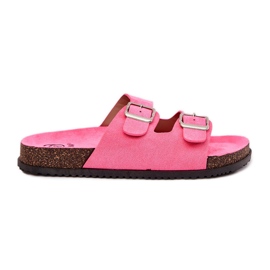 Inna Women's flip flops with neon clamps pink