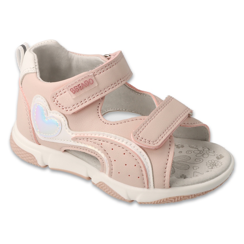 Befado children's sandals leather insert 170p108 pink