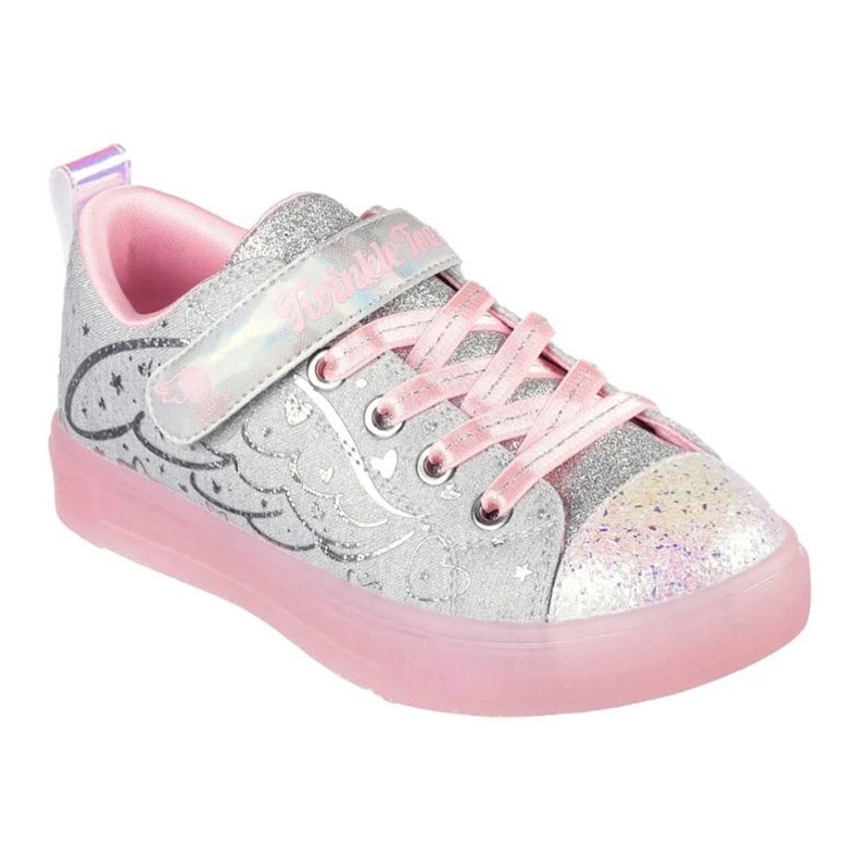 SKECHERS S LIGHTS TWINKE SPARKS Heather Magic 314703L-GYPK shoes silver SKECHERS S LIGHTS TWINKE SPARKS Heather Magic 314703L-GYPK shoes silver