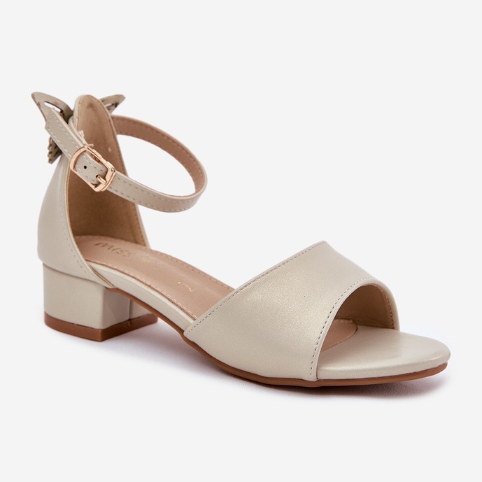 EVento Glossy Golden Gold Sandals