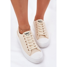Women's sneakers on the platform Lee Cooper LCW-24-44-2464L beige