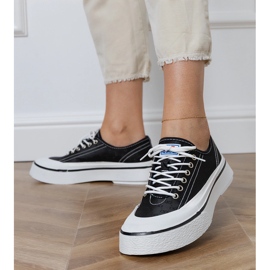 Black women's platform sneakers