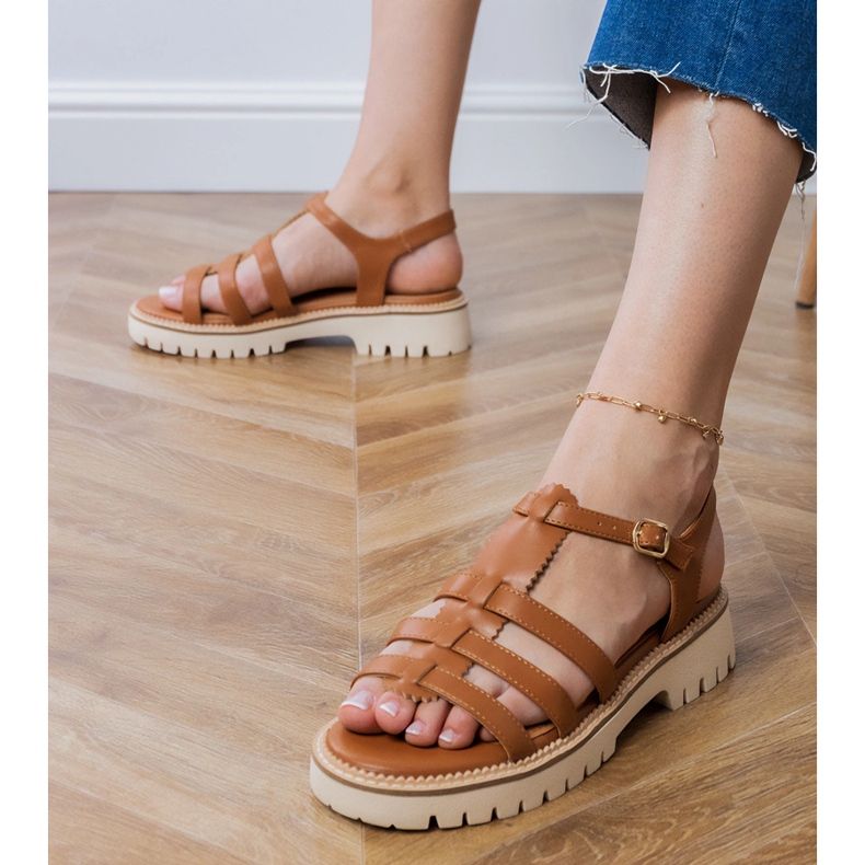 Brown sandals with a buckle Brown sandals with a buckle