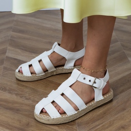 White espadrilles sandals