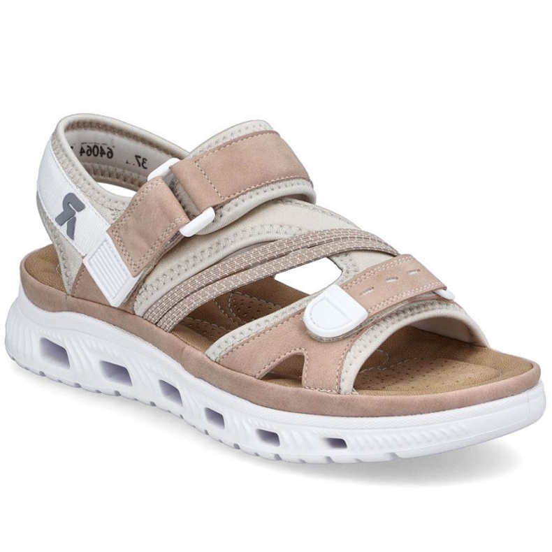Women's sandals Rieker 64064-31 beige pink Women's sandals Rieker 64064-31 beige pink