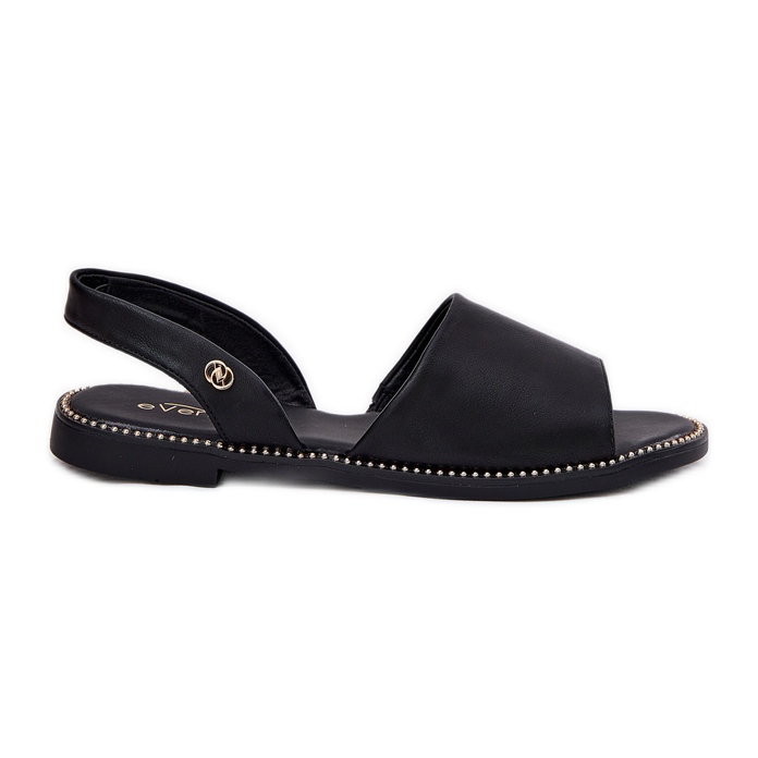 EVento Flat -heeled Women's Sandals Eco Leather Black EVento Flat -heeled Women's Sandals Eco Leather Black