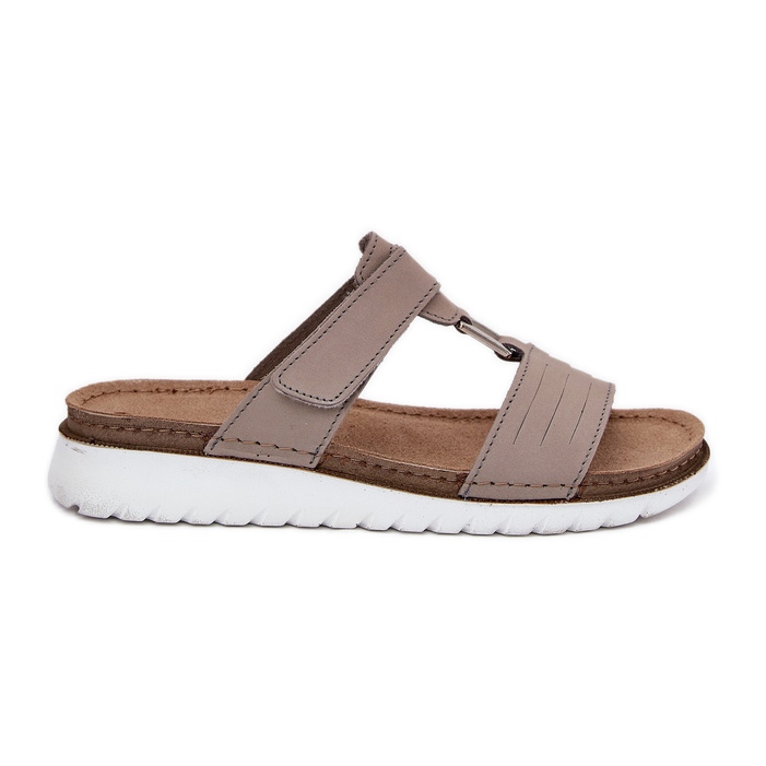 Women's flip -flops on the inblu cn0007g beige