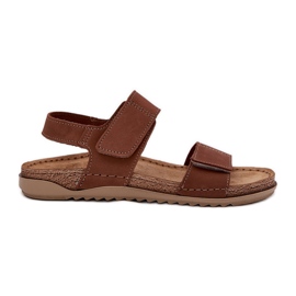 Women's leather sandals inblu AA0001KI Camel brown Women's leather sandals inblu AA0001KI Camel brown