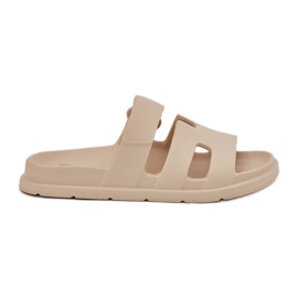 EVento Women's foam flip flops beige