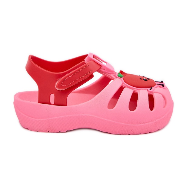 Velcro children's sandals fruit 83615 ipanema Summer XIV pink-red