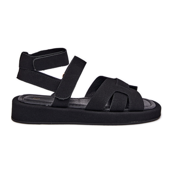 Women's sandals with black Velcro