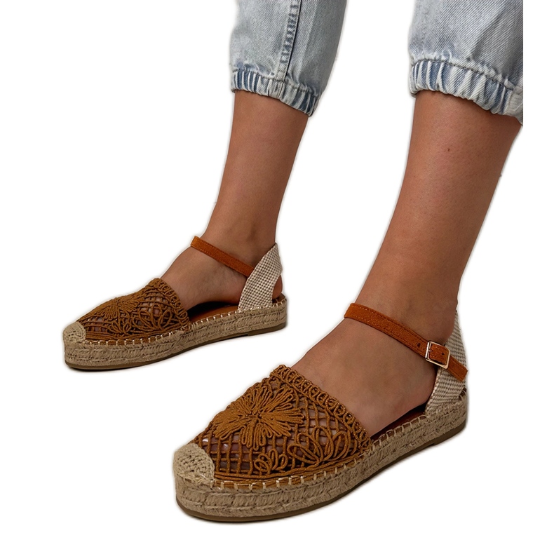 Brown Espadrilles Openwork sandals Brown Espadrilles Openwork sandals