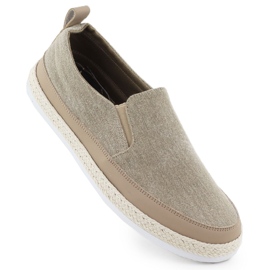 Men's shoes espadrilles slipped khaki Nowacki 0017-t beige Men's shoes espadrilles slipped khaki Nowacki 0017-t beige