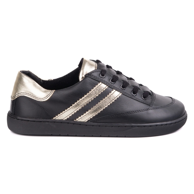 Sneakers Barefoot Women's Kaia Olivier - black leather shoes Sneakers Barefoot Women's Kaia Olivier - black leather shoes