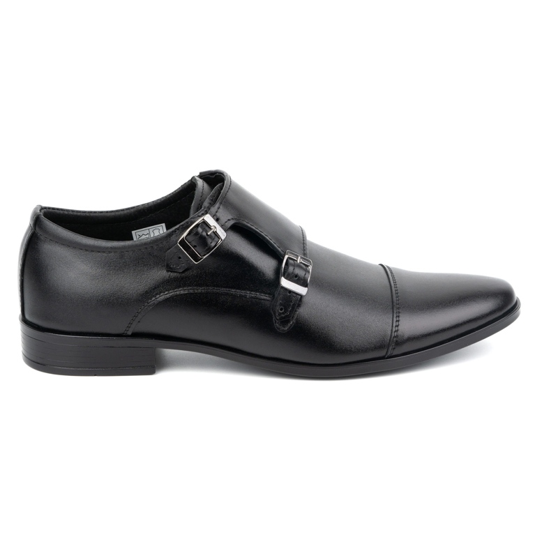 Olivier Monki 306LU black leather dress shoes