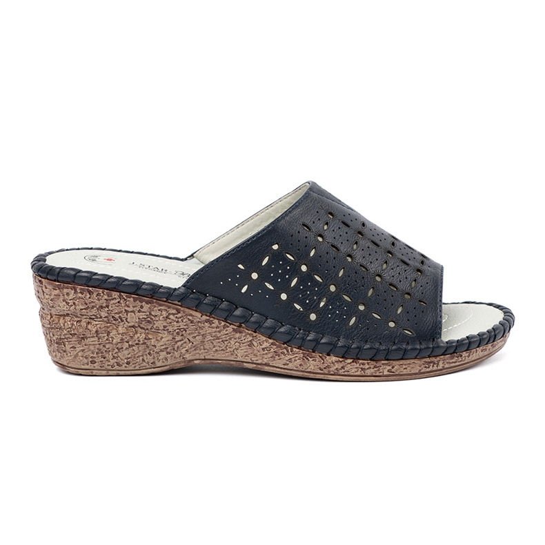J. Star Women's navy blue wedges J. Star Women's navy blue wedges
