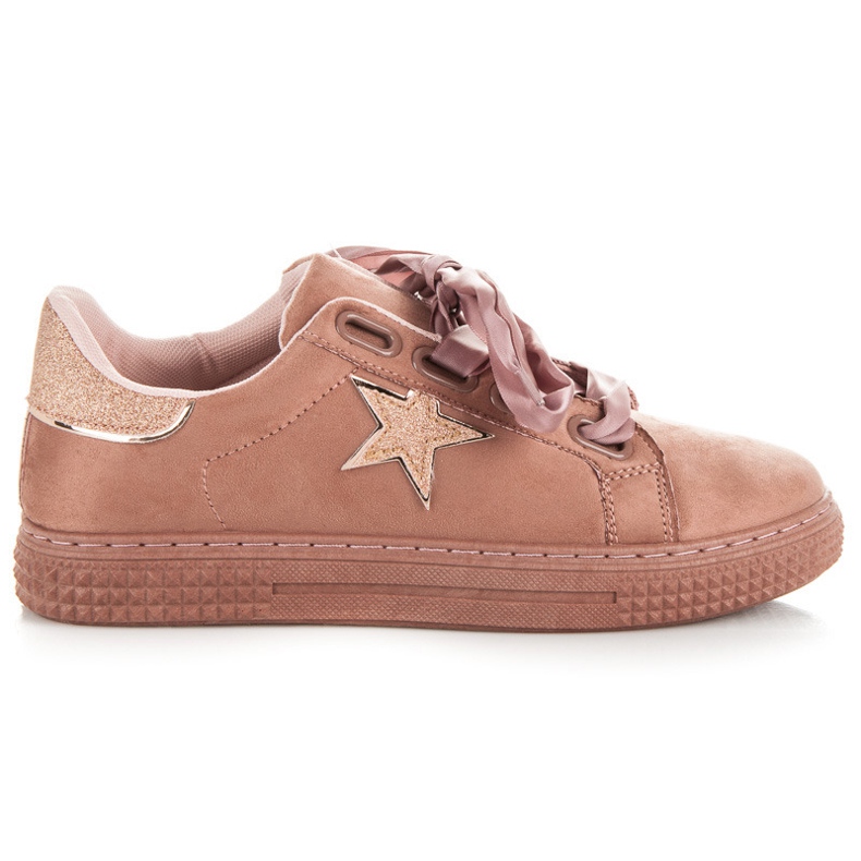L&H Suede Sneakers With A Star pink