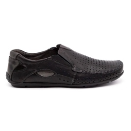Olivier Men's loafers 901 for the summer black face