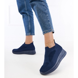 Navy blue navy blue sneakers