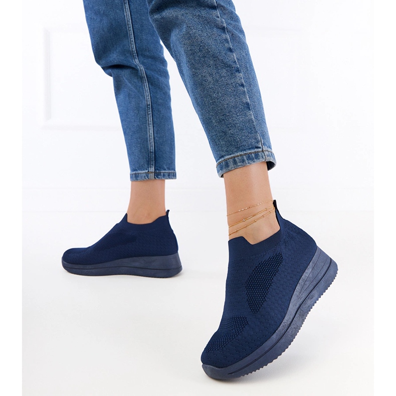 Navy blue navy blue sneakers Navy blue navy blue sneakers