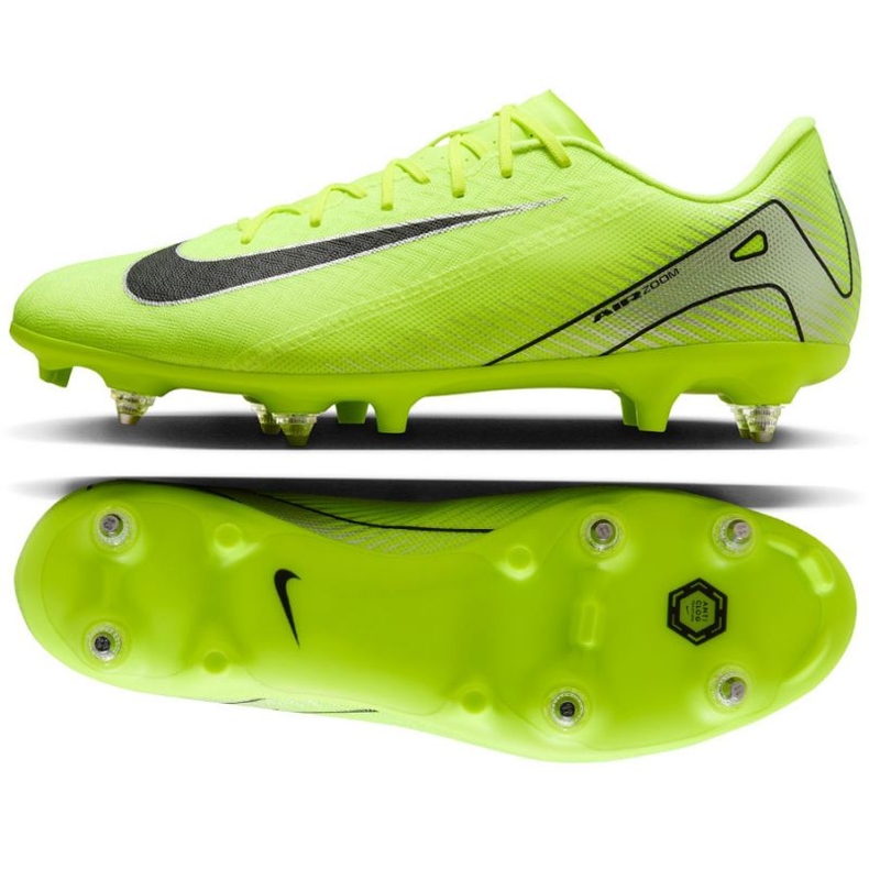 Nike Mercurial Vapor 16 Academy SG-PRO AC FQ8425-700 football shoes yellow Nike Mercurial Vapor 16 Academy SG-PRO AC FQ8425-700 football shoes yellow