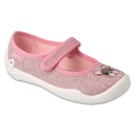 Befado Pink Girls' Slippers 114Y553 Dog application Befado Pink Girls' Slippers 114Y553 Dog application