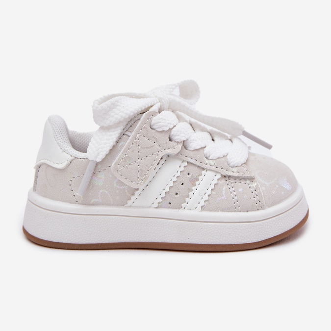 Sneakers sports shoes for children's hearts white Sneakers sports shoes for children's hearts white