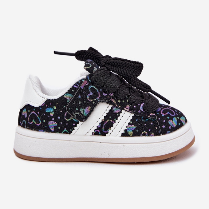 Sneakers Sneakers sports shoes with black hearts Sneakers Sneakers sports shoes with black hearts